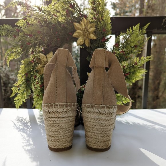 SPLENDID Malissa Suede Espadrille Sandals in Latte Size 9 New - Picture 9 of 10